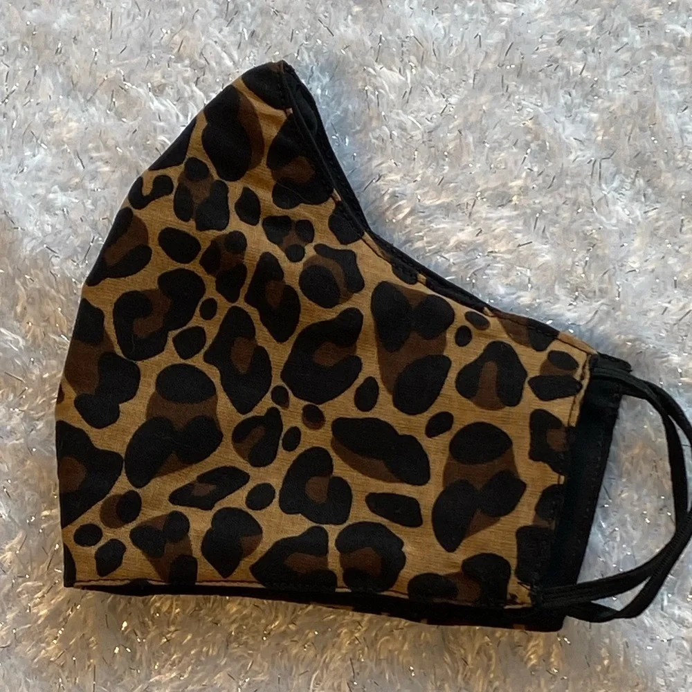 Handmade Leopard print face mask